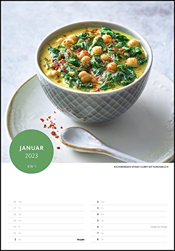 Der Superfood-Rezeptkalender 2023 - Bild-Kalender 23,7x34 cm - Küchen-Kalender - gesunde Ernährung - mit 26 Rezepten - Wand-Kalender: by Dr. Anne Fleck - 2