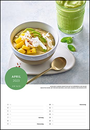 Der Superfood-Rezeptkalender 2023 - Bild-Kalender 23,7x34 cm - Küchen-Kalender - gesunde Ernährung - mit 26 Rezepten - Wand-Kalender: by Dr. Anne Fleck - 16
