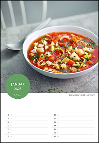 Der Superfood-Rezeptkalender 2023 - Bild-Kalender 23,7x34 cm - Küchen-Kalender - gesunde Ernährung - mit 26 Rezepten - Wand-Kalender: by Dr. Anne Fleck - 4