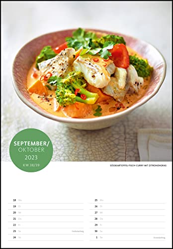 Der Superfood-Rezeptkalender 2023 - Bild-Kalender 23,7x34 cm - Küchen-Kalender - gesunde Ernährung - mit 26 Rezepten - Wand-Kalender: by Dr. Anne Fleck - 40