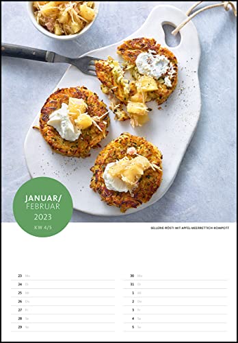 Der Superfood-Rezeptkalender 2023 - Bild-Kalender 23,7x34 cm - Küchen-Kalender - gesunde Ernährung - mit 26 Rezepten - Wand-Kalender: by Dr. Anne Fleck - 6