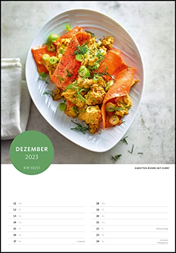 Der Superfood-Rezeptkalender 2023 - Bild-Kalender 23,7x34 cm - Küchen-Kalender - gesunde Ernährung - mit 26 Rezepten - Wand-Kalender: by Dr. Anne Fleck - 52