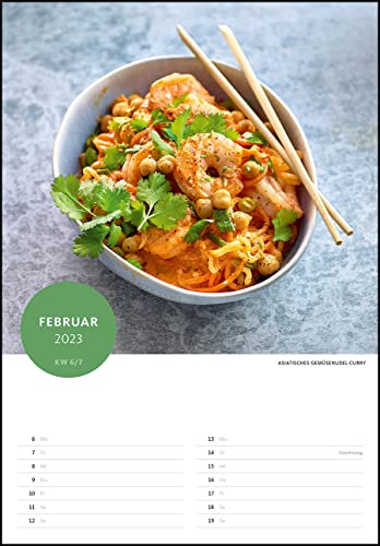 Der Superfood-Rezeptkalender 2023 - Bild-Kalender 23,7x34 cm - Küchen-Kalender - gesunde Ernährung - mit 26 Rezepten - Wand-Kalender: by Dr. Anne Fleck - 8